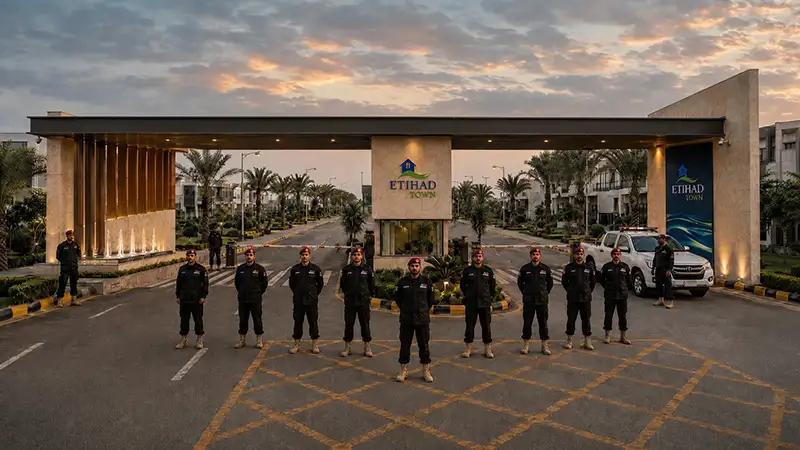 24/7 security, Etihad Town